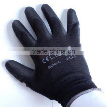 Finger or Palm PU Coated Nylon Gloves