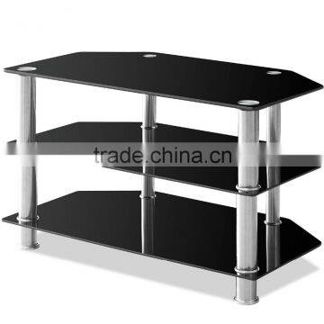 Tempered glass tv table for home living