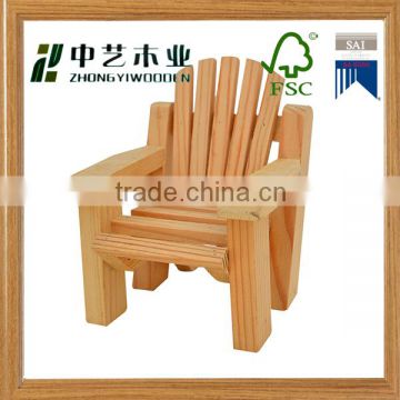 Made in China OEM eco-friendly assembled unfinished small wooden sofa toys