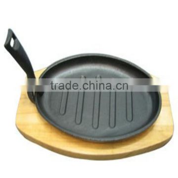 Sell high quality cast iron steak pan/cast iron cookware
