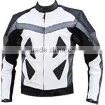 DL-1208 Leather Motorbike Racing Jacket , Leather Racer Wears