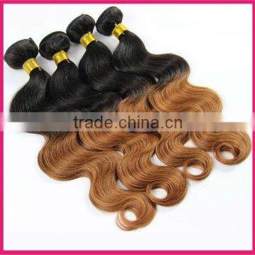 Hot sale wholesale price 100 human hair ombre hair weave