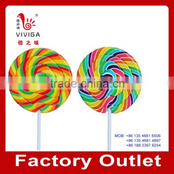 198g colorful round twist lollipop candy