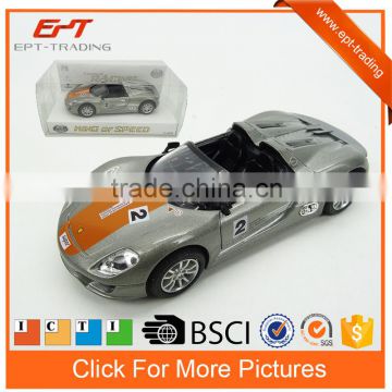 1/43 models car diecast car toy with light for kids