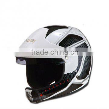 Car rally helmet with graphic SNELL SAH2010 standard