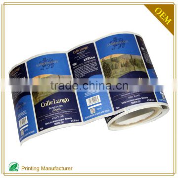 Gloss Custom Brand Self Adhesive Label Paper Waterproof High Quality