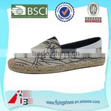 custom printted canvas espadrilles in china