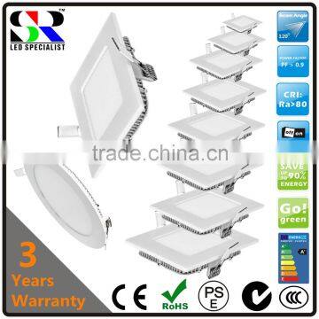 family series design round and square led slim flat panel light