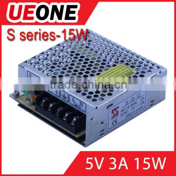 Hot sale 15w 5v 3a switching power supply of S-15-5
