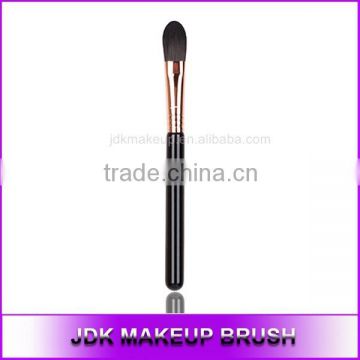 Top Quality Polished Rose Gold Copper Ferrule Oval Top Concealer Brush