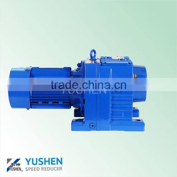 0.75kw R107 Ratio 203.16 B5 flange crane helical speed reducer with input flange