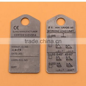 stainless steel custom logo printed tags