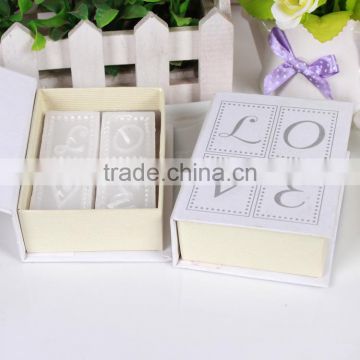 European and American style wedding favor candles romantic love letter book candle