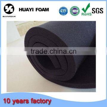 black polyurethane foam sheet blocks foam soundproof sponge