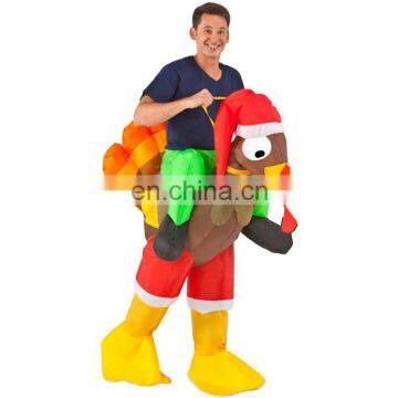 Inflatable Rider - Adult Turkey Costume