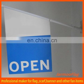 advertising wall mounted banner with bracket