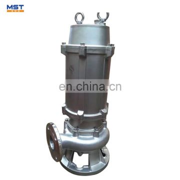 Submersible water pump for fecal and dirty water