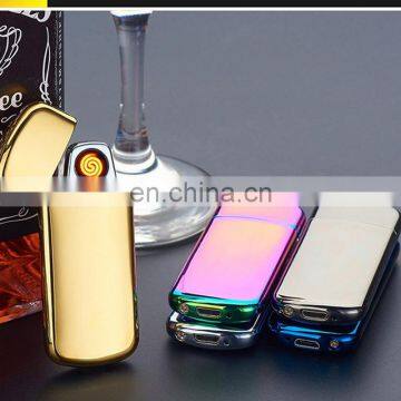 Double arc double-sided ignition USB electronic lighter men's business lighter