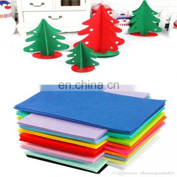 Colorful non woven 3mm thickness polyester cloth wholesale felt fabric
