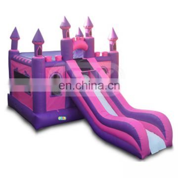 inflatable purple hippo ping bouncer house bouncy castle with water slide
