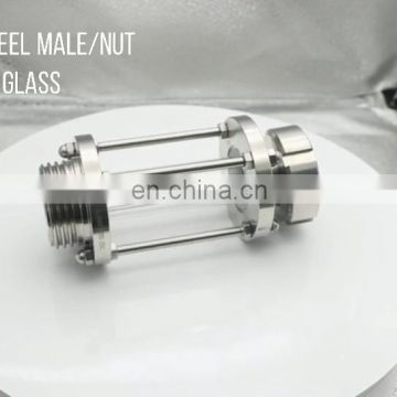 Sanitary Stainless Steel Straight Inline Type Flanged Tubular Sight Glass