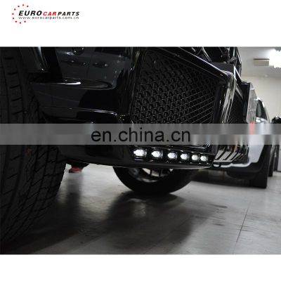 G class W463 to B style front lip with LED lights For G class W463 car parts front bumper lip