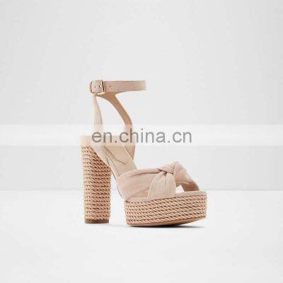 Platform high heels ankle strap sandals women custom design shoes