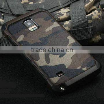 2015 New Arrival Camouflage Case for Samsung Galaxy Note 4, for Samsung Note 4 Back Cover, for Galaxy Note 4 Real Leather Case