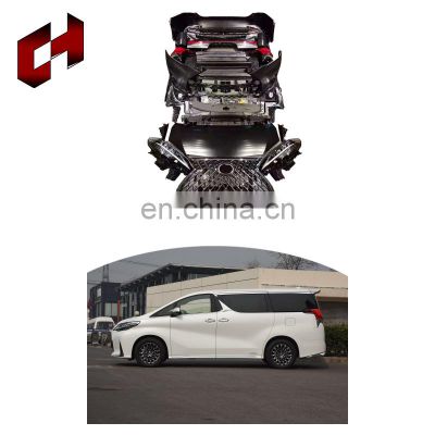 CH Amazon Hot Selling Wide Hood Side Stepping Rear Tail Lamp Retrofit Body Kit For Toyota Alphard 2015-On To Lexus Lm
