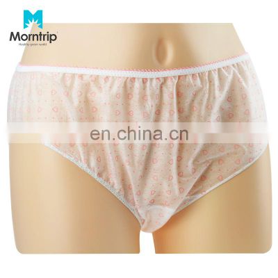 Lady Women Breathable Disposable Nonwoven Brief Spa Panties Travel Underwear