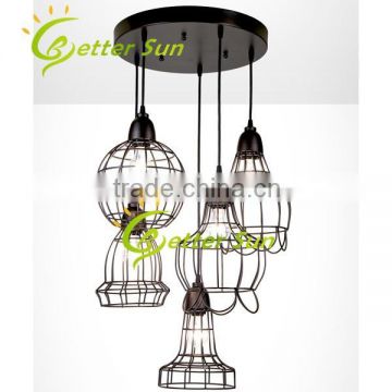 Industrial Pendant Lamp Iron Cage Pendant Light Fixture of Ceiling