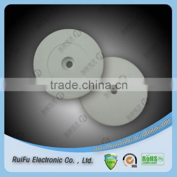 RFID disc tag with holes, preprinted logo and number