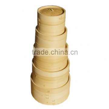 Natural bamboo wooden rice bucket