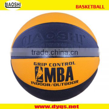 Machine Stitched wholesale PU basketball logo could be printed