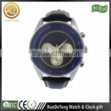 Customized big face japan movt wrist watch for men