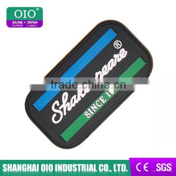personalized different typles pvc label design logo for garment clothing & jeans