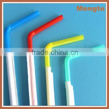 China Alibaba 6mm paper wrap plastic flexible drinking straw