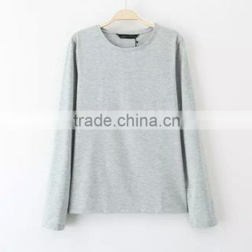 wholesale clothing pure color contemporary long sleeve top