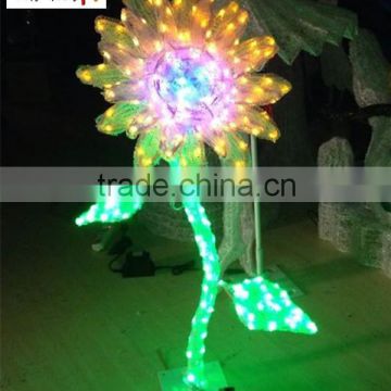 Flower shaped motif light christmas decoration outdoor sunflower shaped led light motif light                        
                                                                                Supplier's Choice