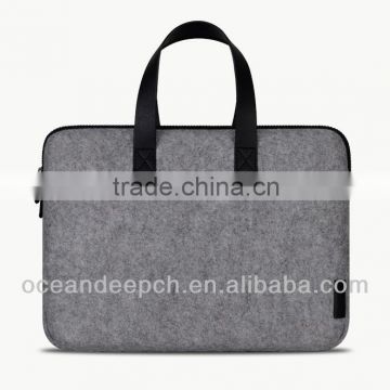 grey felt wool case lady handbag