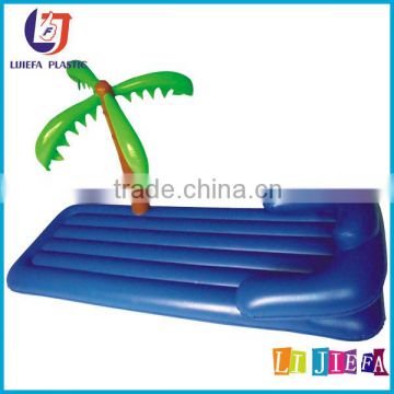 Inflatable Lounge Chair With Coconut Tree,Inflatable Floating Lounge Chair,Inflatable Beach Air Mattress