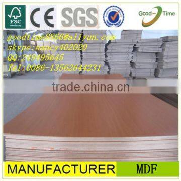 E1 grade 2.7mm thin melamine mdf