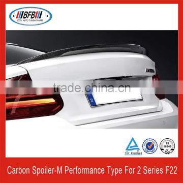 hot sale newest M-P Style lip trunk wing rear carbon spoiler For Bmw F22 2 series 2014