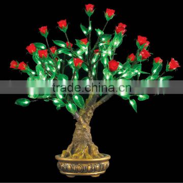 2013 beautiful 280 LED Bonsai rose tree light