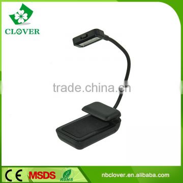 High quality promotional plastic 3 LED book reading light