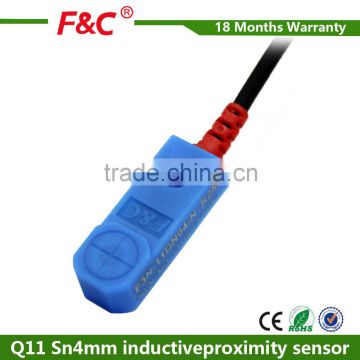 Q8 12-24V Sn 2mm Top induction small square proximity sensor with CE