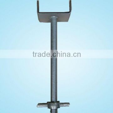 China solid screw scaffolding u head jack base