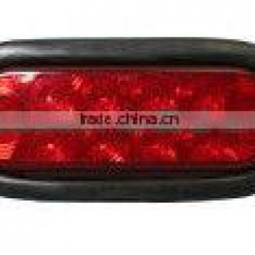 Red 10 LEDs 6'' Oval LED Tail Light/lamp,STOP/TURN/TAIL