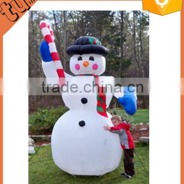 2015 high quality and top grade inflatable christmas snow man for kids