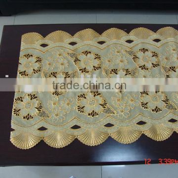 PVC long lace table cloth
